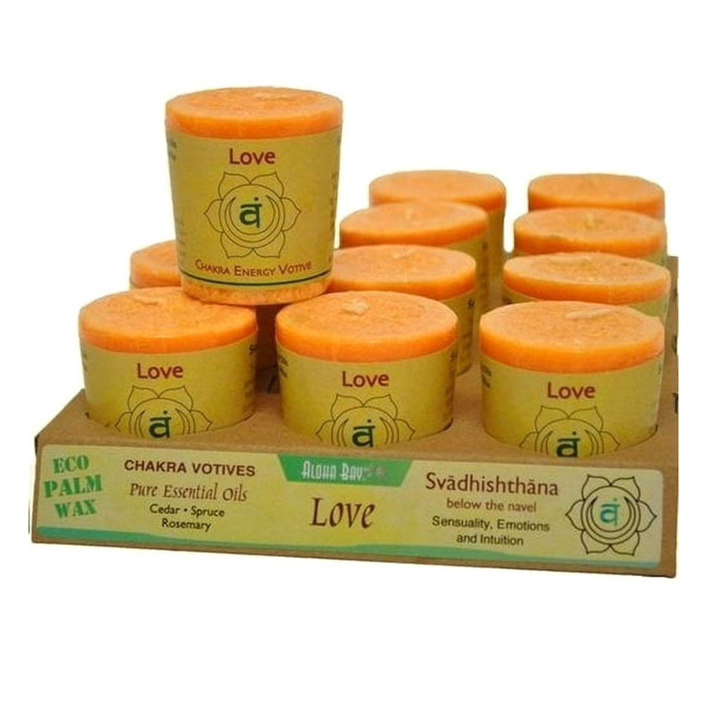 Aloha Bay Chakra Energy Love Votive Candle, 2 Oz